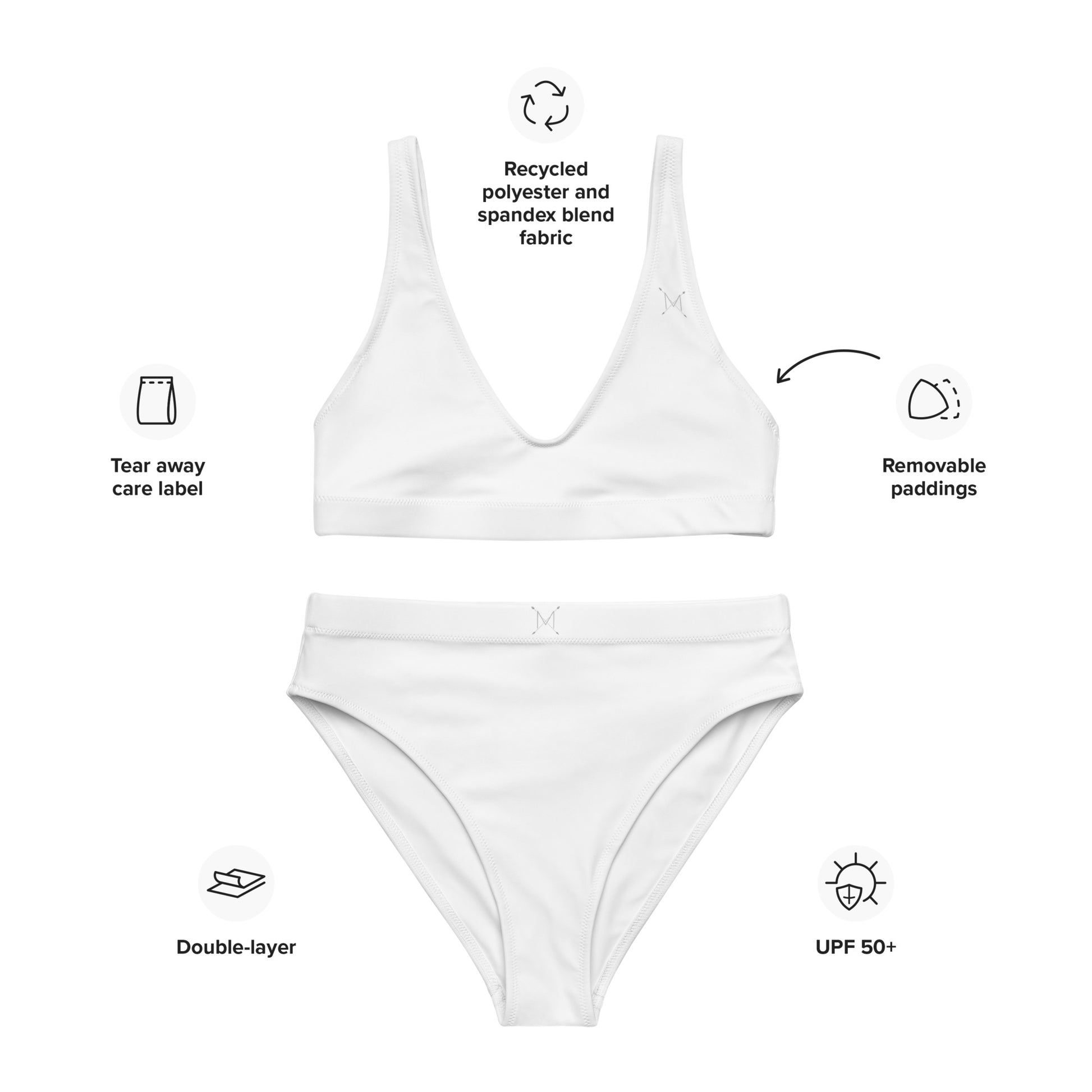 Recycled high-waisted bikini - Mr Drope