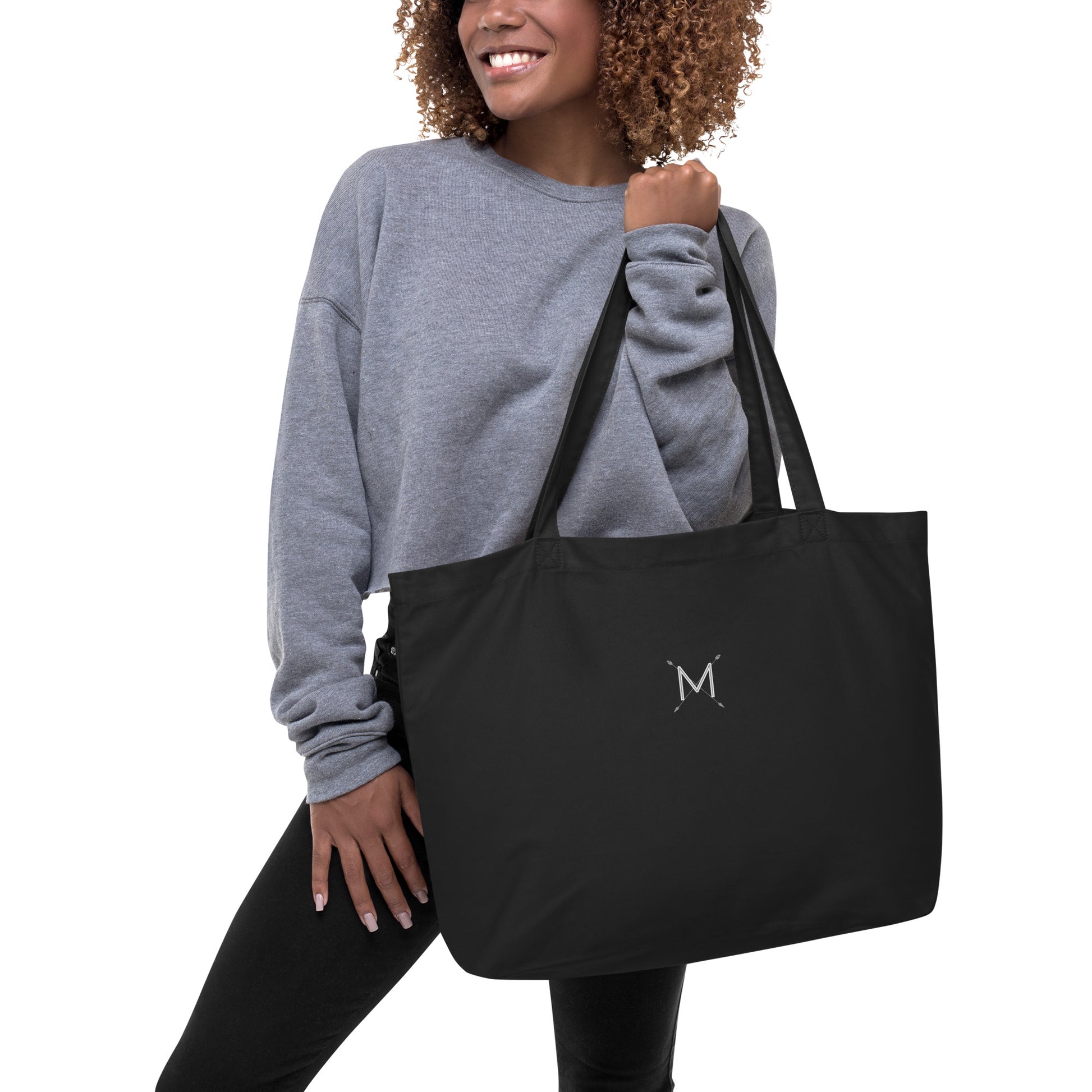 Large organic tote bag - Mr Drope