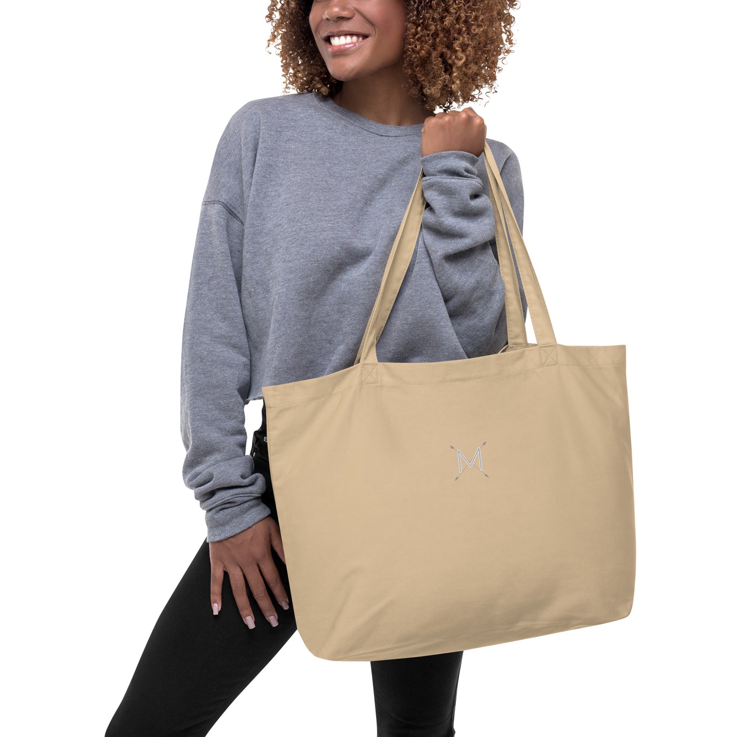 Large organic tote bag - Mr Drope